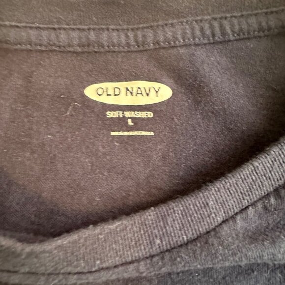 Old Navy Blue Short Sleeve Graphic Tee T-shirt Mens Large - Picture 6 of 9